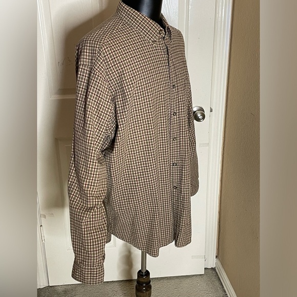 Vintage Abercrombie & Fitch Brown /Orange Check  XL  shirt​​​​​​​​​​​ - Picture 3 of 7
